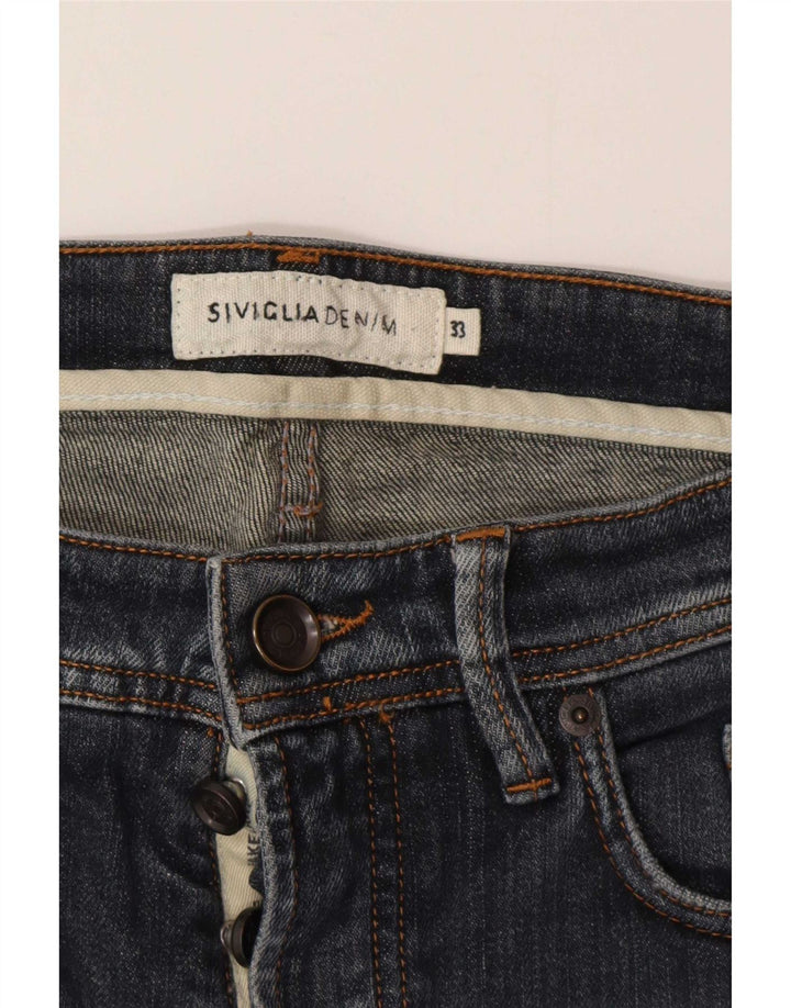 SIVIGLIA Jean Slim Homme W33 L32 Bleu Coton