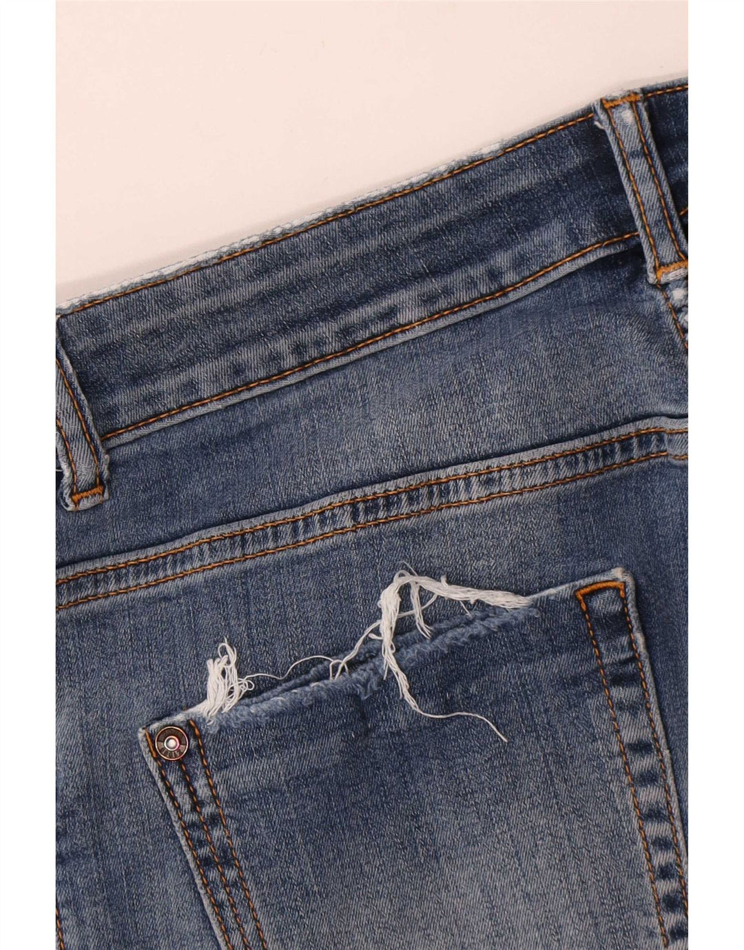 Zara Femme Jean skinny effet vieilli W28 L27 Bleu