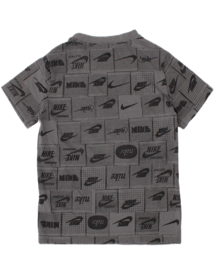 Nike Boys Graphic T-Shirt Top 4-5 ans Petit Gris