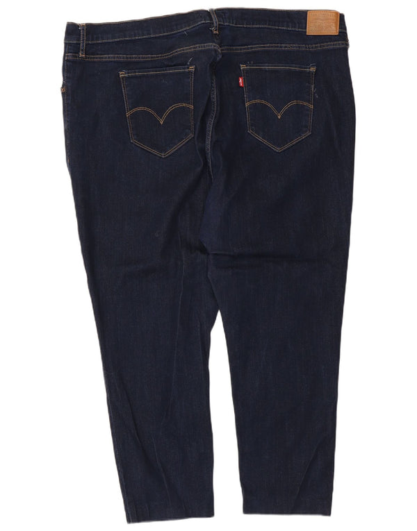 Levi's Jean skinny court taille haute 721 pour femme US 24 4XL W42 L24 Bleu marine