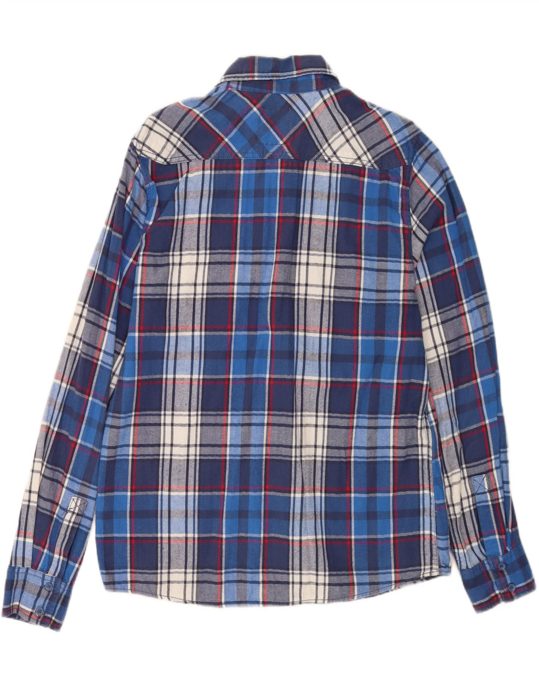 Brandit Chemise en flanelle pour homme en coton à carreaux bleu moyen