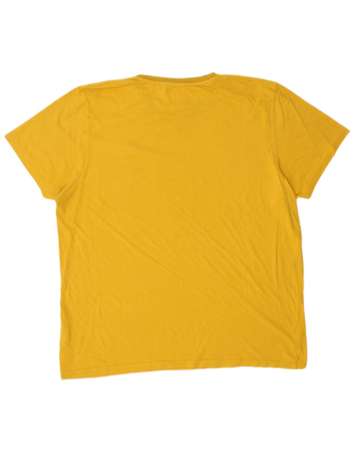 KAPPA T-Shirt Homme Top 2XL Jaune Coton