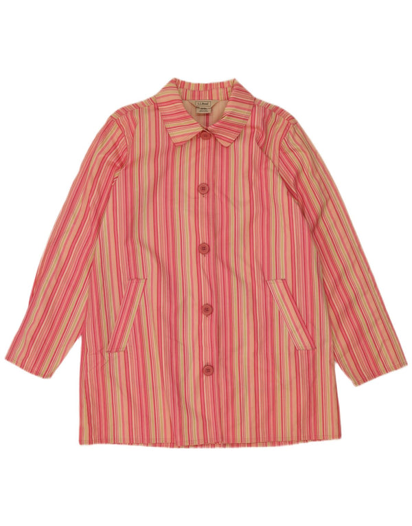L.L.Bean Veste blazer à 5 boutons pour femme - Rose moyen rayé - UK 14