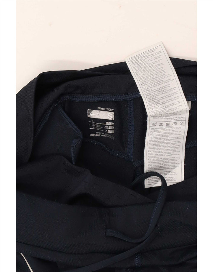 Nike Pantalon de survêtement évasé pour femme UK 8/10 Small Bleu marine Polyester