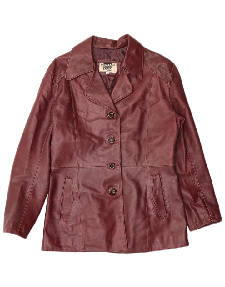 Veste en cuir femme UK 10 Petit cuir marron