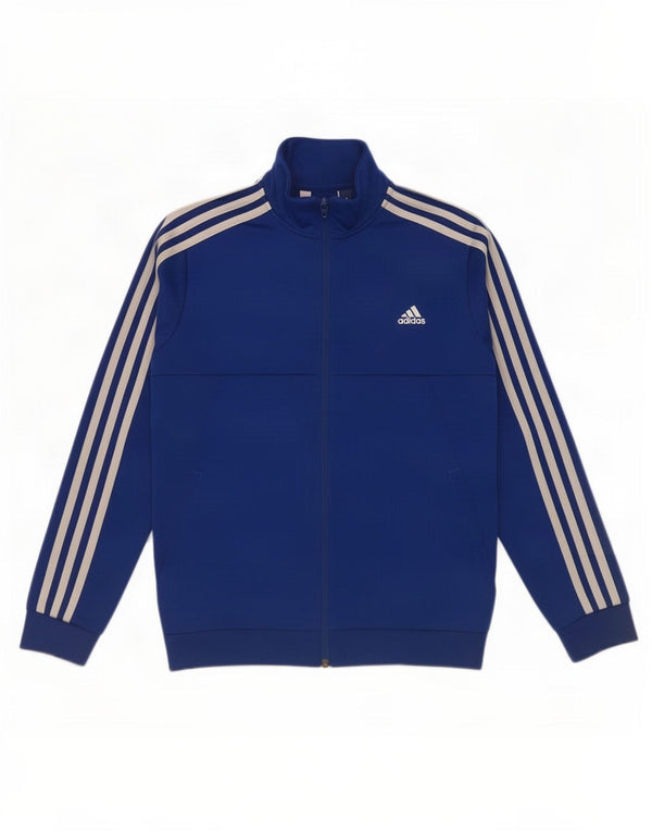 Veste de survêtement Adidas Garçon 11-12 ans Bleu Polyester