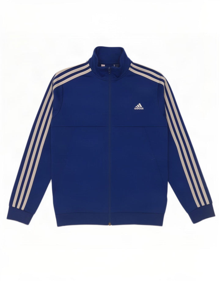 Veste de survêtement Adidas Garçon 11-12 ans Bleu Polyester