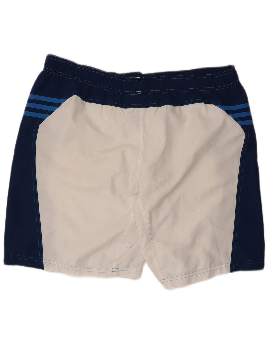 Adidas Short de bain graphique pour hommes, grand, en polyester color block blanc