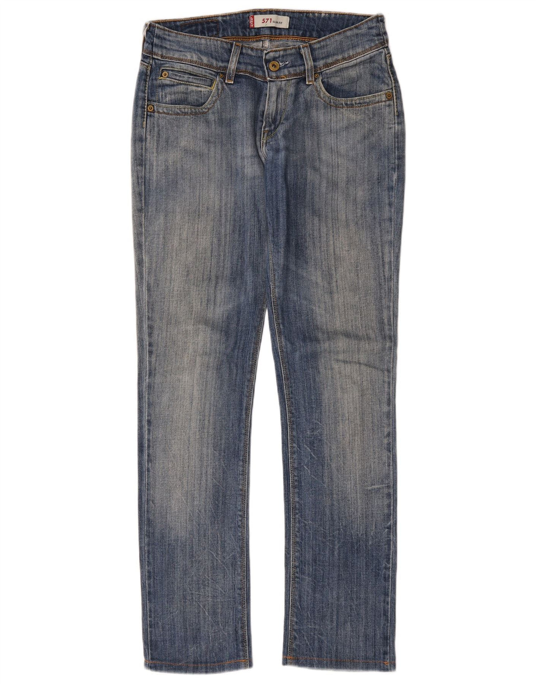 Levi's Jean Slim 571 Femme W29 L30 Bleu Coton