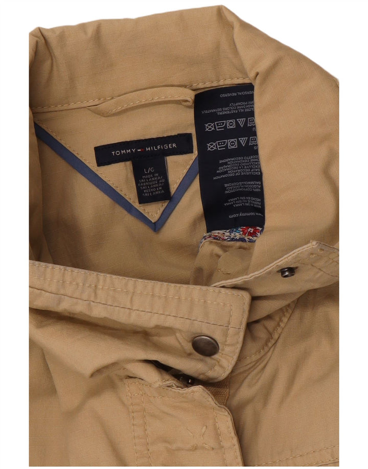 Tommy Hilfiger Veste utilitaire pour femme UK 16 Large Beige Coton