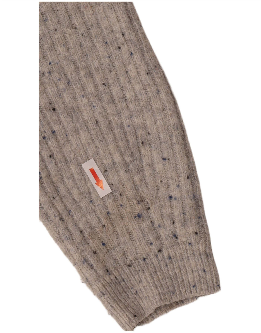 Marks & Spencer Pull cardigan court pour femme UK 12 Gris moyen moucheté