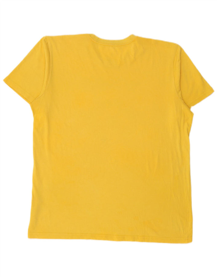 ADIDAS T-shirt graphique Golden State Warriors pour hommes, grand coton jaune