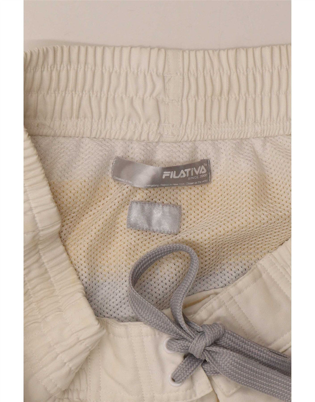 Fila Short de bain pour femme UK 14 Medium Blanc Colourblock