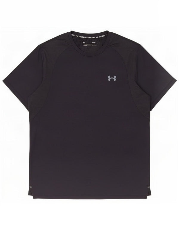 Under Armour T-Shirt Homme Haut Large Bleu Marine Colorblock Nylon