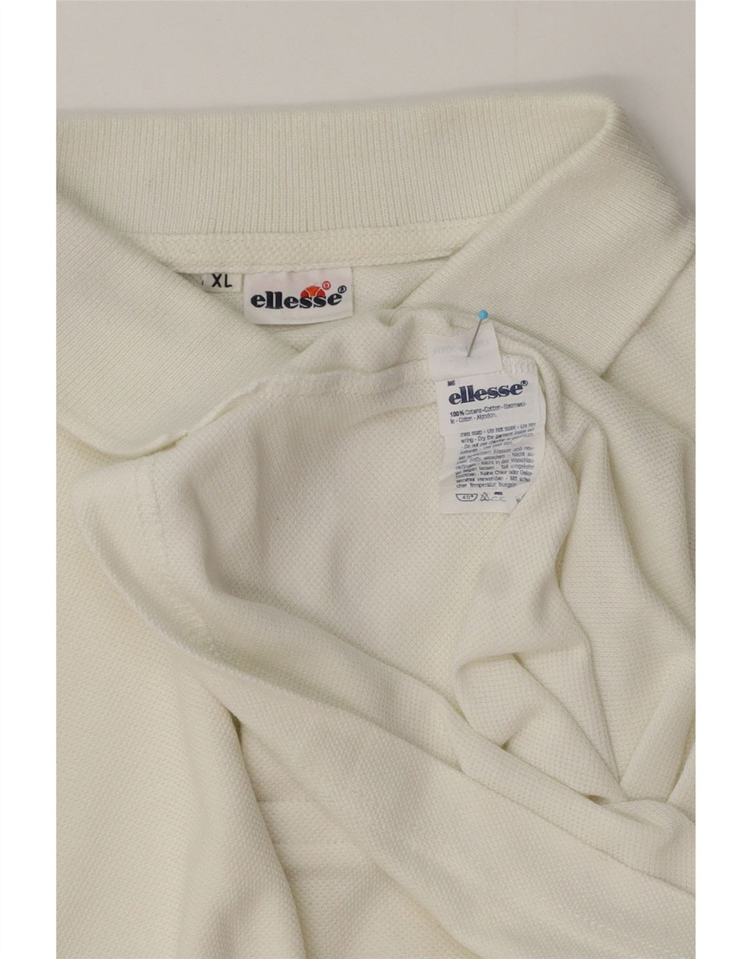 Ellesse Polo Homme XL Blanc Coton