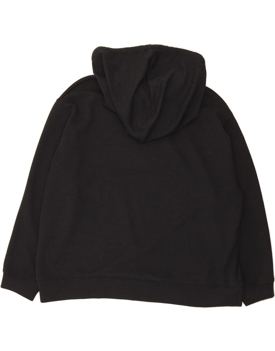 ZARA Womens Oversized Hooded Jumper Sweater UK 14 Medium Black Polyester Vintage Zara and Second-Hand Zara from Messina Hembry 