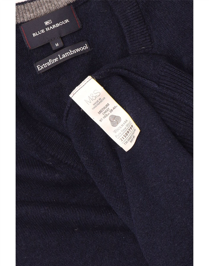 MARKS & SPENCER Débardeur Blue Harbor Vest Homme Bleu Marine Moyen Laine