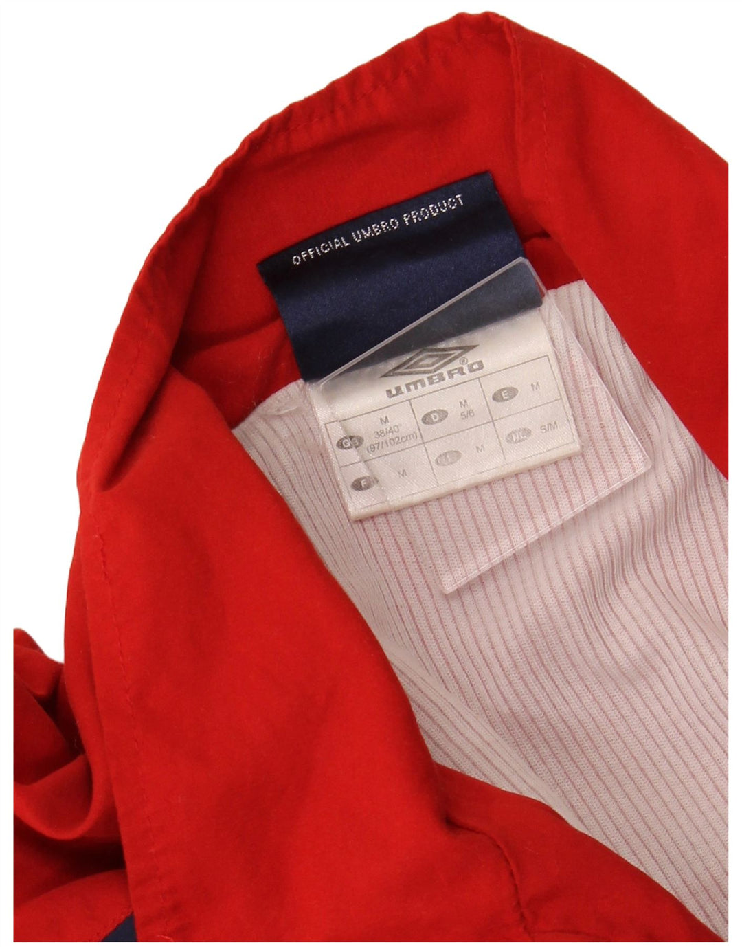 UMBRO Veste de survêtement pour homme UK 38/40 Rouge moyen Polyester colour block