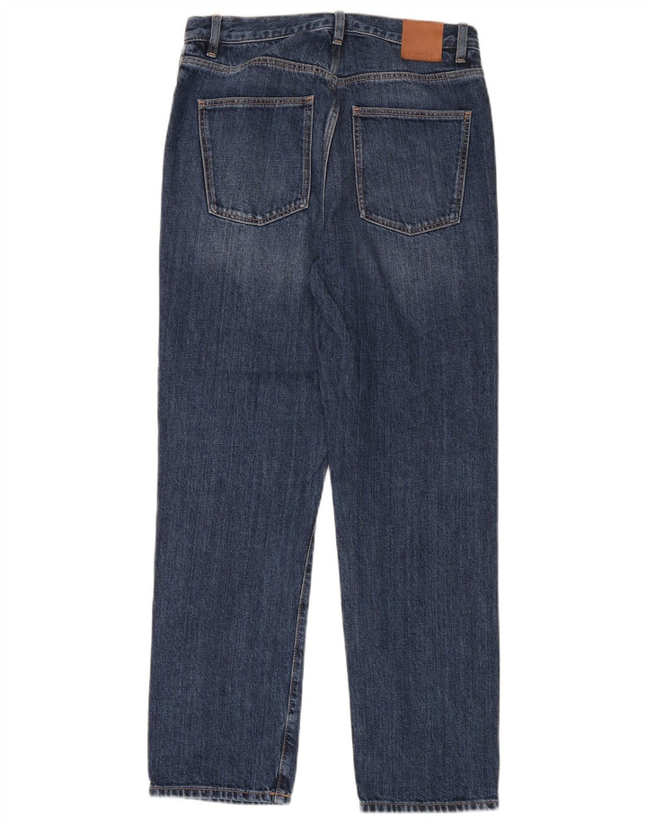 Massimo Dutti Jean droit pour femme EU 36 XS W26 L30 Bleu Coton