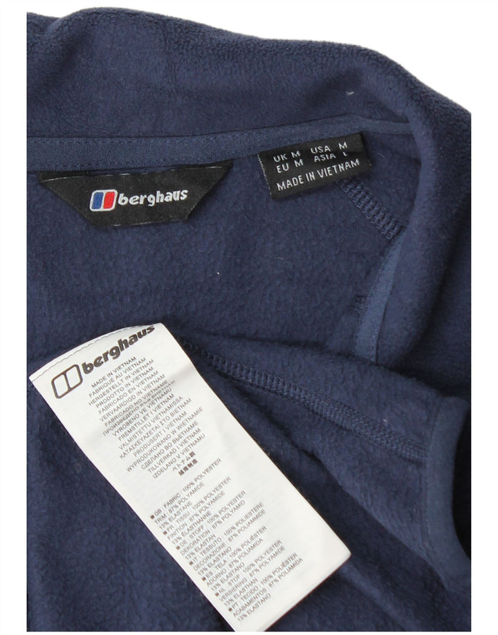 Berghaus Pull Polaire Col Zippé Homme Bleu Marine Moyen Polyester