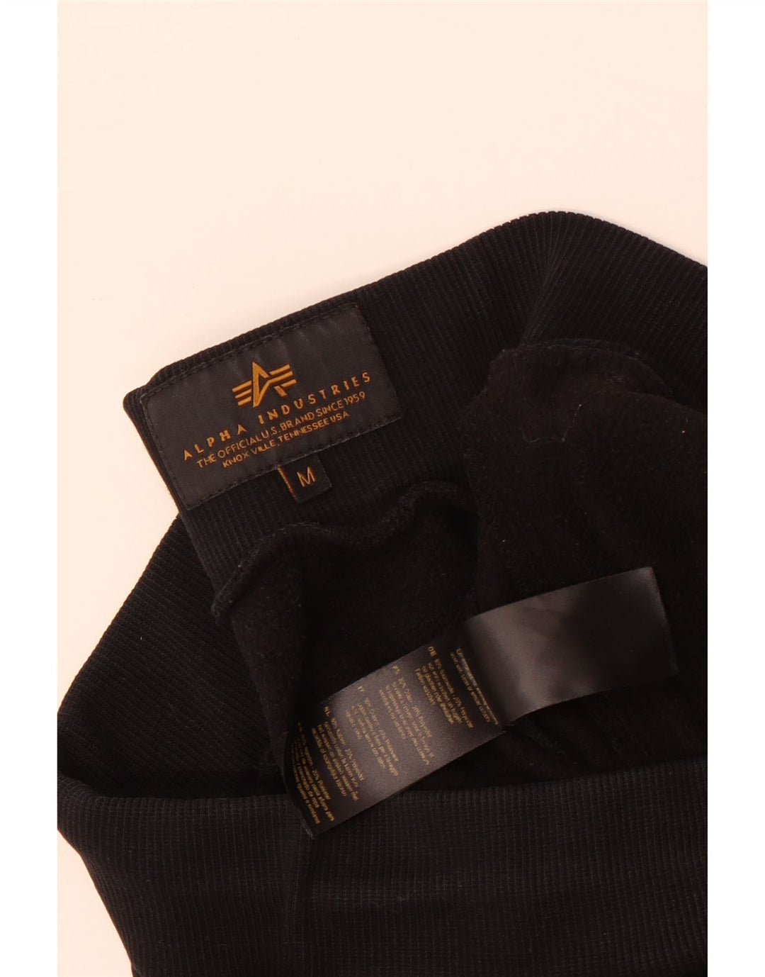 Alpha Industries Pantalon de Survêtement Graphique Homme Noir Moyen