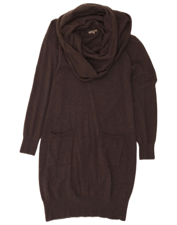 Jigsaw Robe Pull Femme UK 12 Laine Marron Moyen