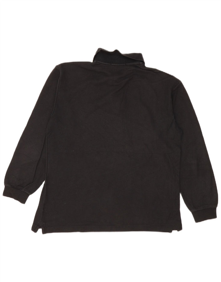 Fila Polo à manches longues homme IT 50 coton noir moyen
