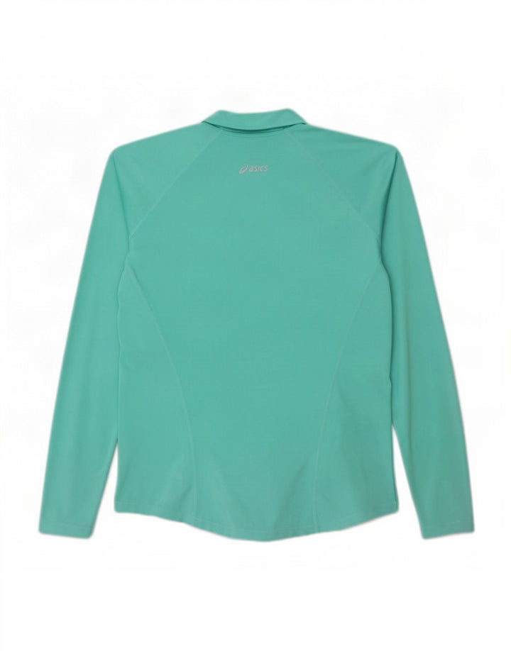 Asics Haut de survêtement à manches longues pour femme UK 16 Large Turquoise