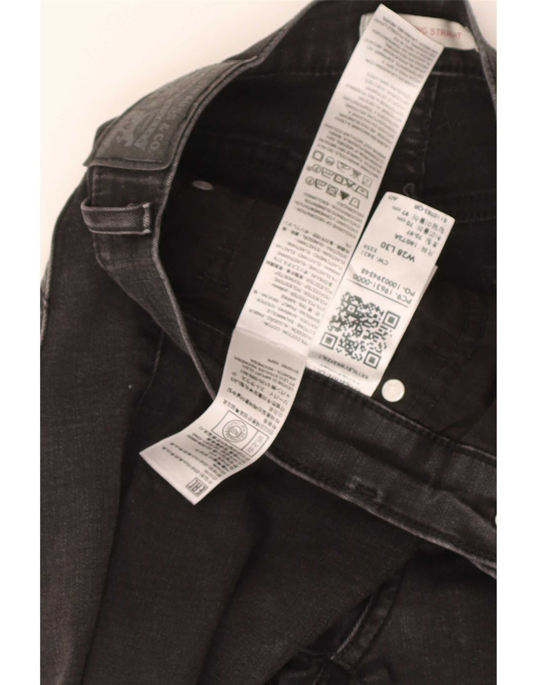 Levi's Jean 314 Shaping Straight Femme Noir Coton W28 L30