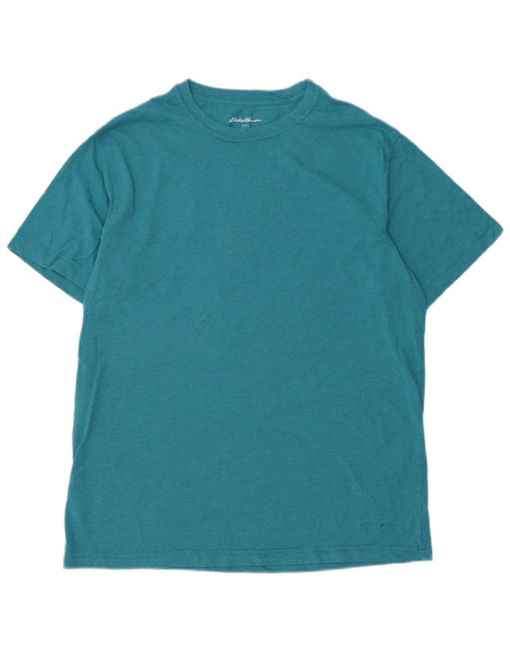 EDDIE BAUER T-Shirt Homme Top Large Bleu Coton