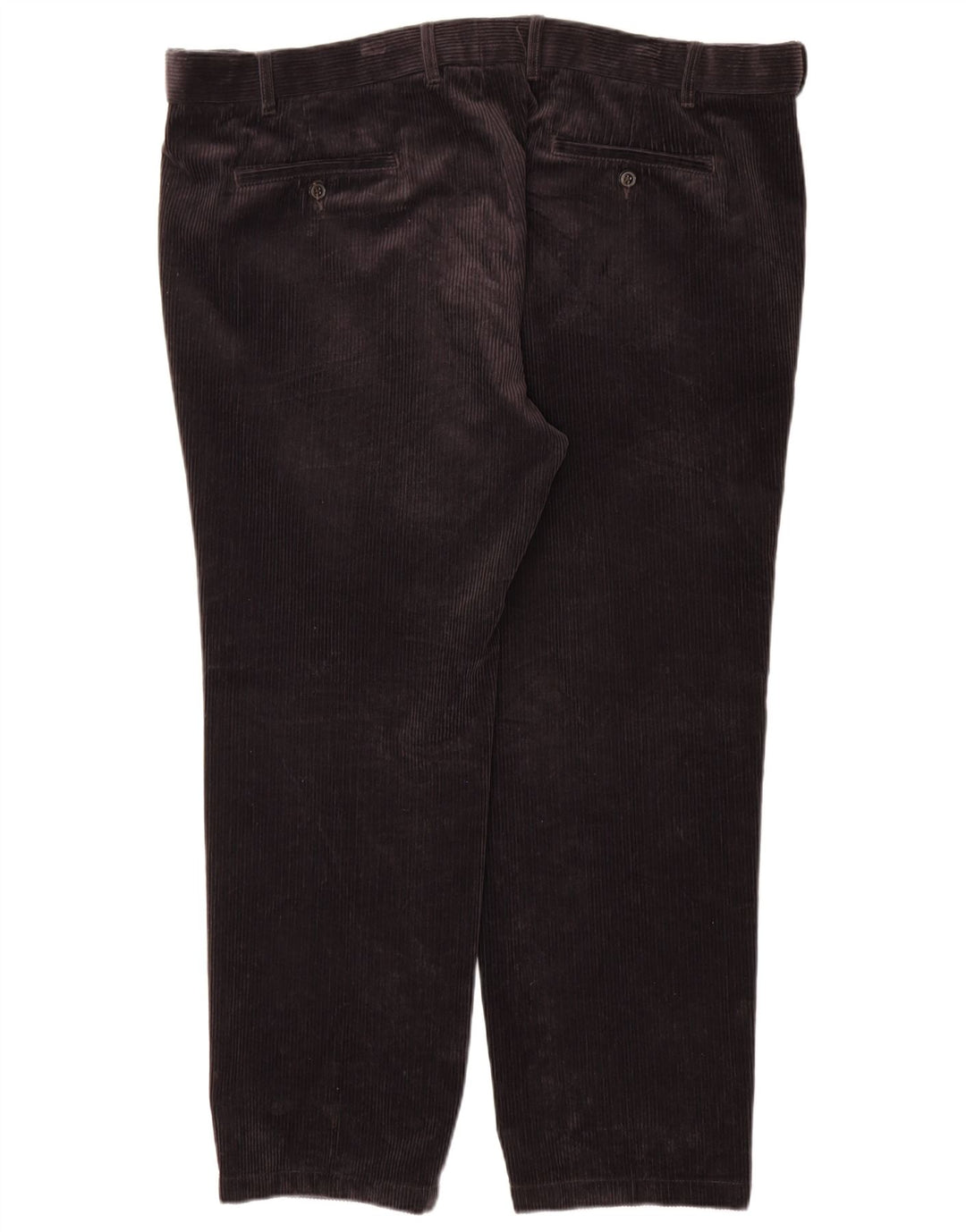Marks & Spencer Pantalon droit en velours côtelé pour homme W44 L29 Noir