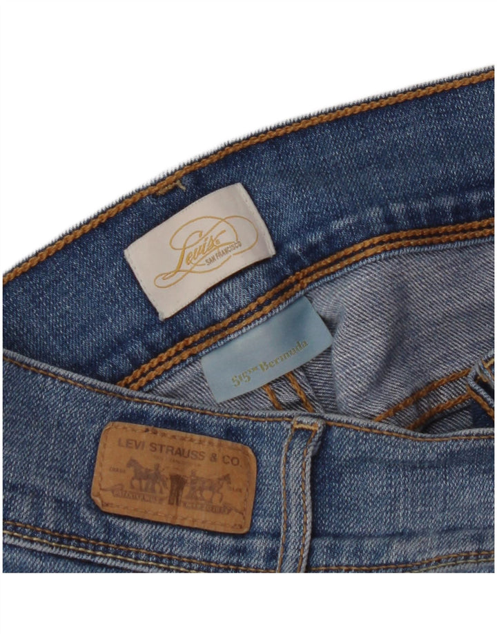 LEVI'S Bermuda en Jean 515 Femme W32 Grand Bleu