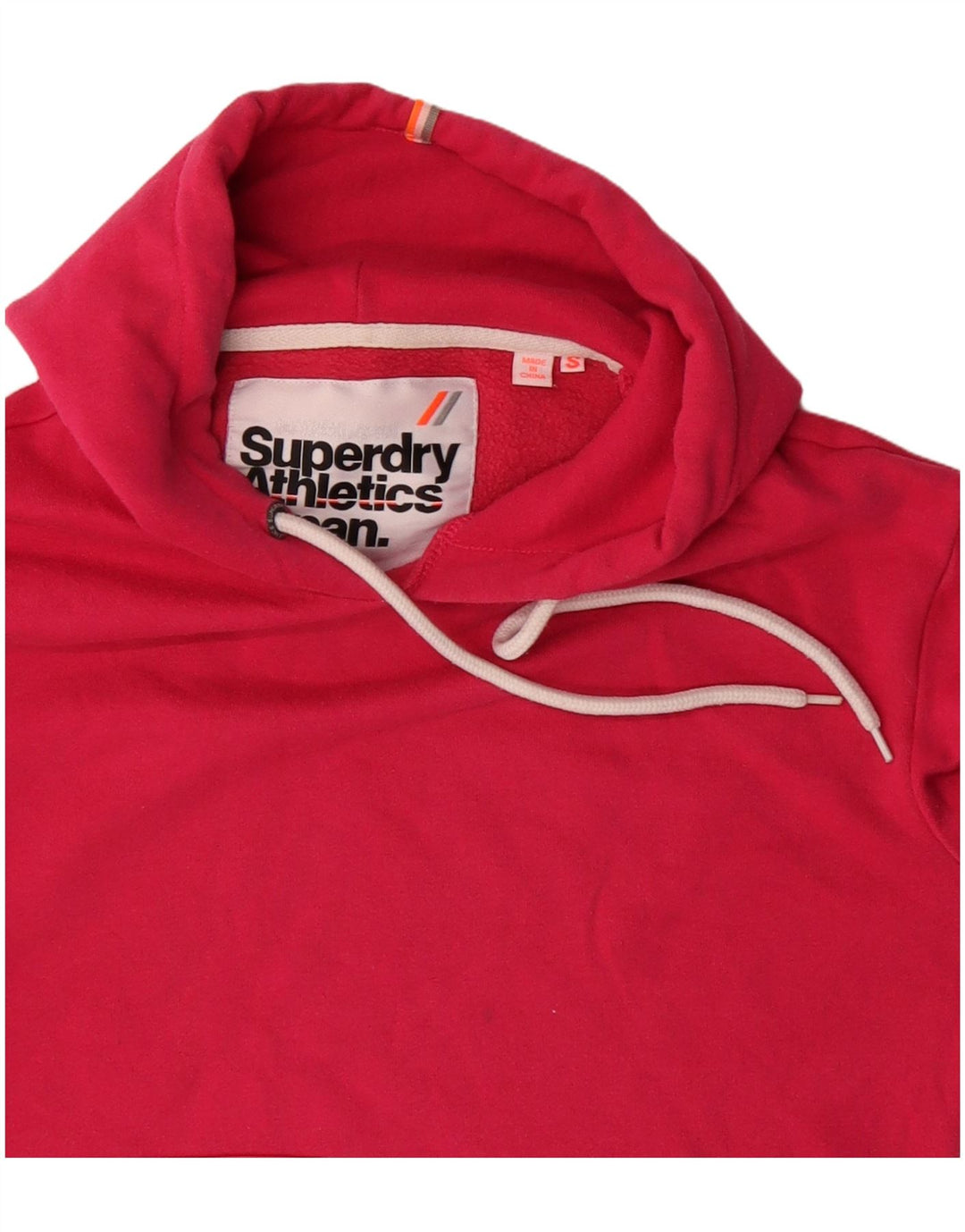 Superdry Pull à capuche surdimensionné pour femme UK 10 Petit coton rose