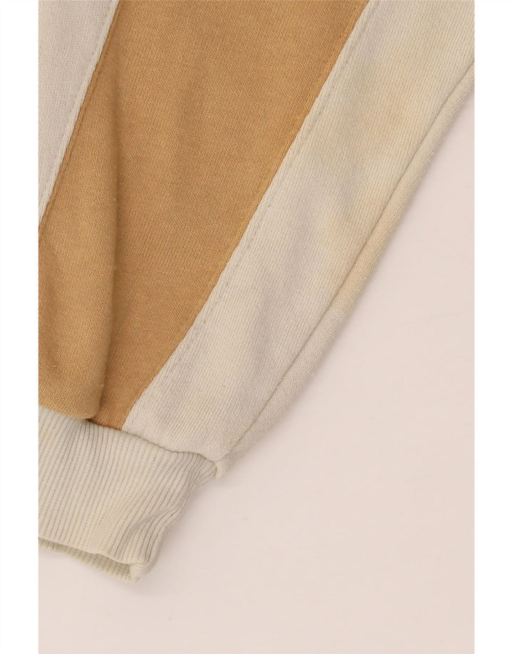 PUMA Sweat-shirt pour homme en coton color block Blanc Taille L