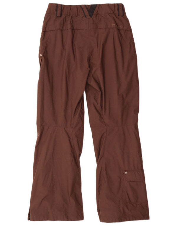 COLUMBIA Pantalon de ski pour femme UK 10 Small Marron Nylon
