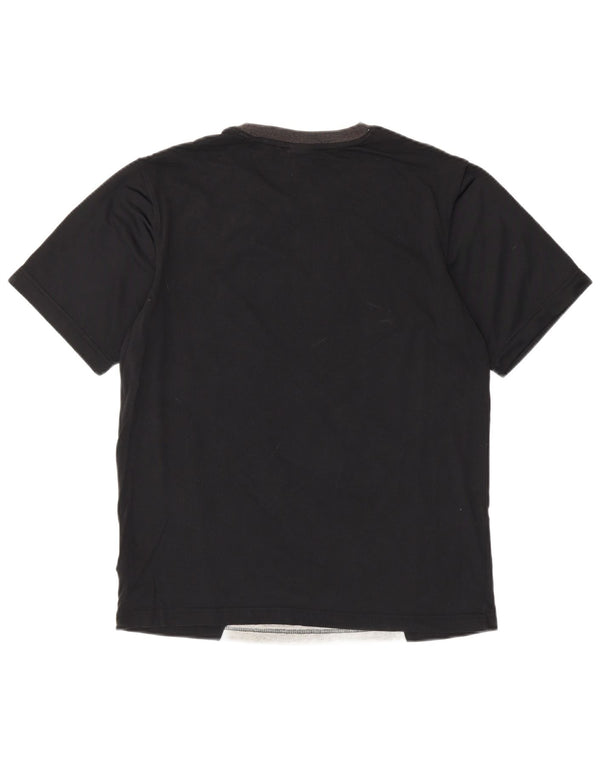 Nike T-shirt graphique en coton color block noir moyen pour homme