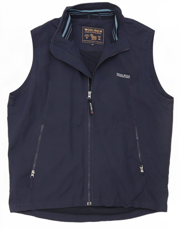Woolrich Veste de survêtement sans manches pour homme 2XL Bleu marine