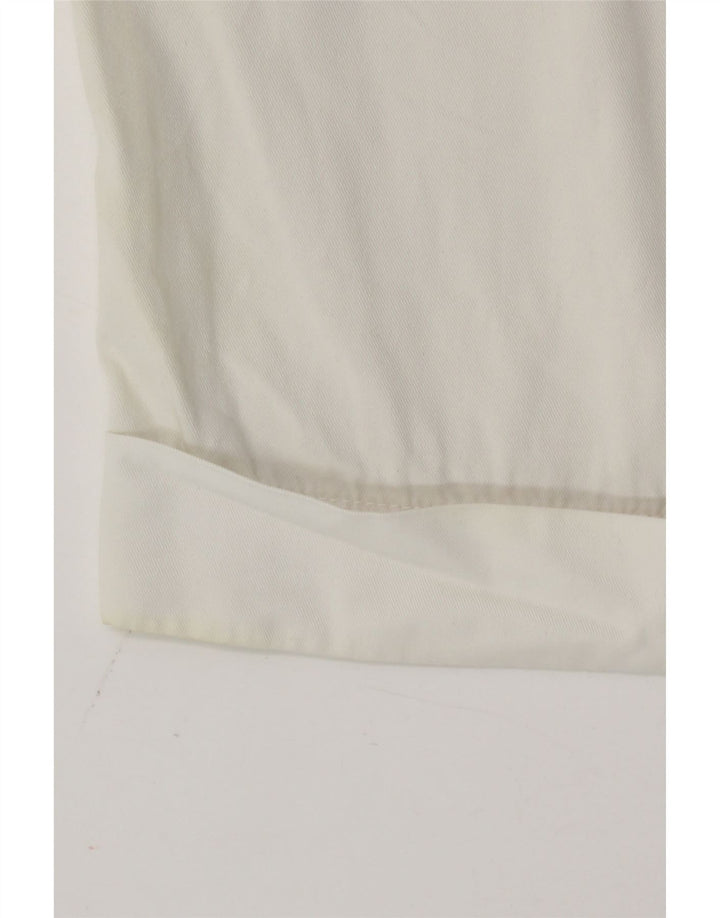 Benetton Short Chino Femme IT 42 Medium W30 Coton Blanc
