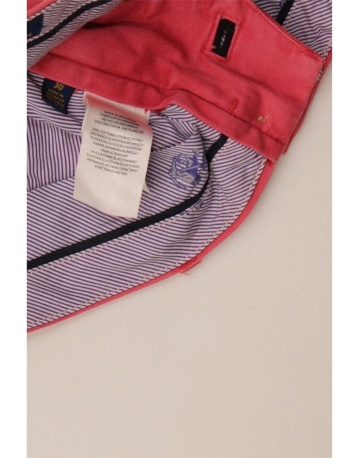 RALPH LAUREN Short Chino Homme W30 Coton Rose Moyen
