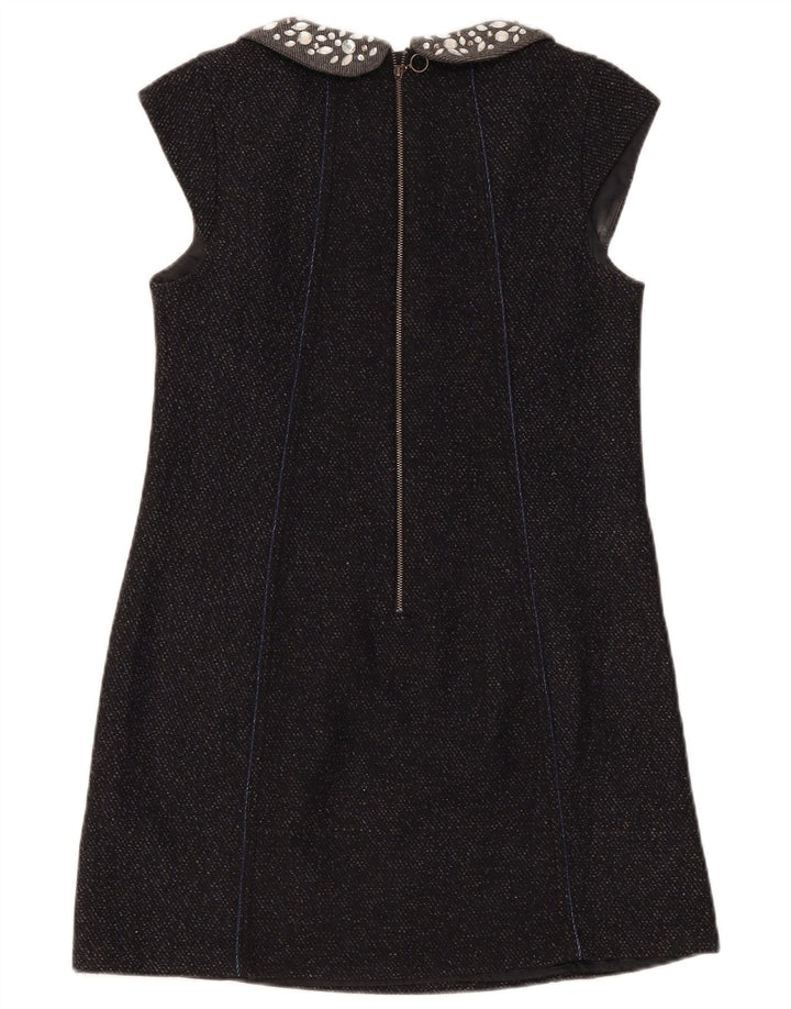 Superdry Robe droite pour femme UK 12 Laine mouchetée bleu marine moyen