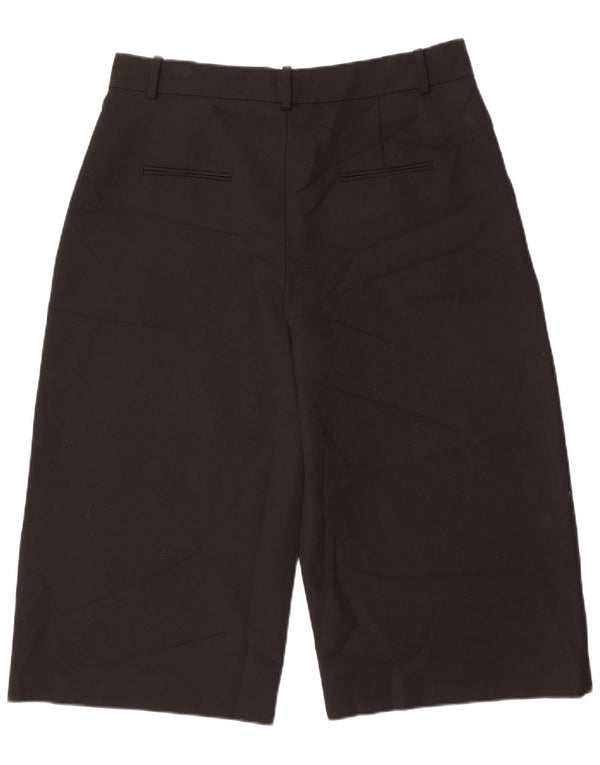 Zara Femme Pantalon Capri Taille Haute XL Noir