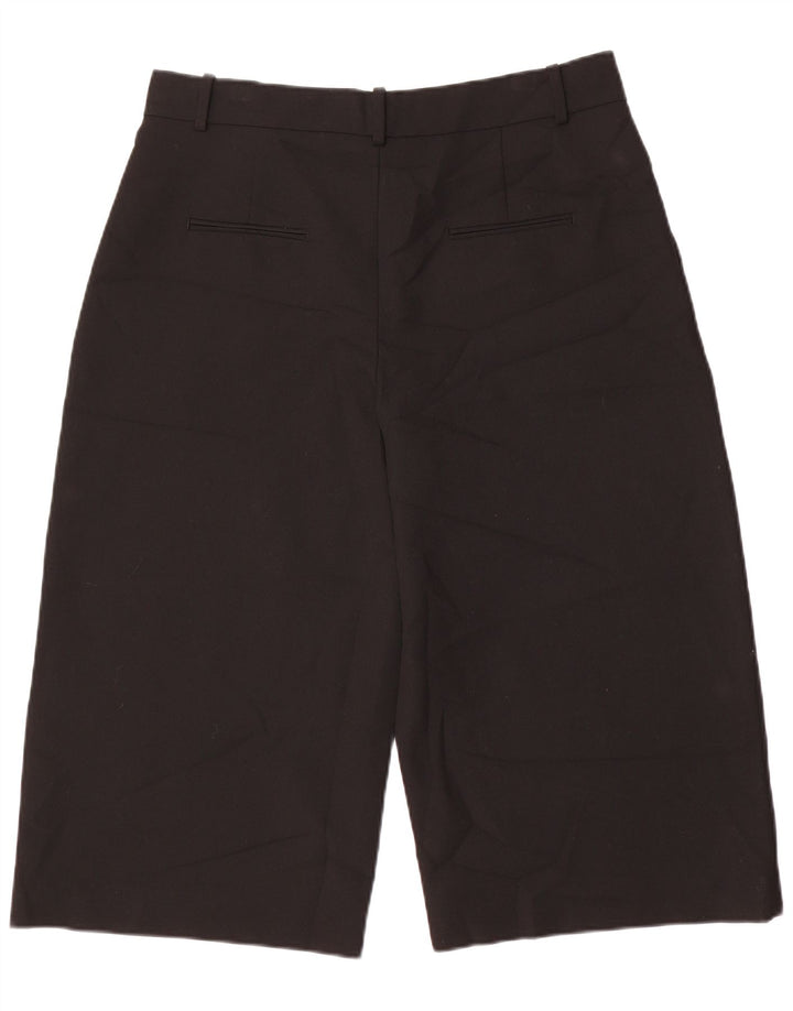 Zara Femme Pantalon Capri Taille Haute XL Noir