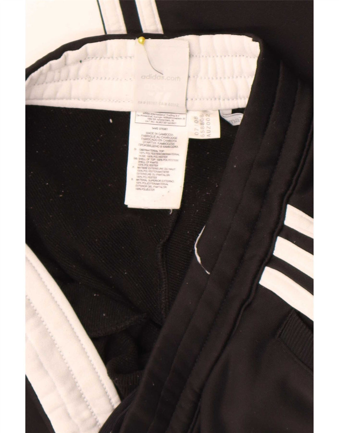 Adidas Pantalon de survêtement Clima 365 pour femme UK 8 Small Noir Polyester