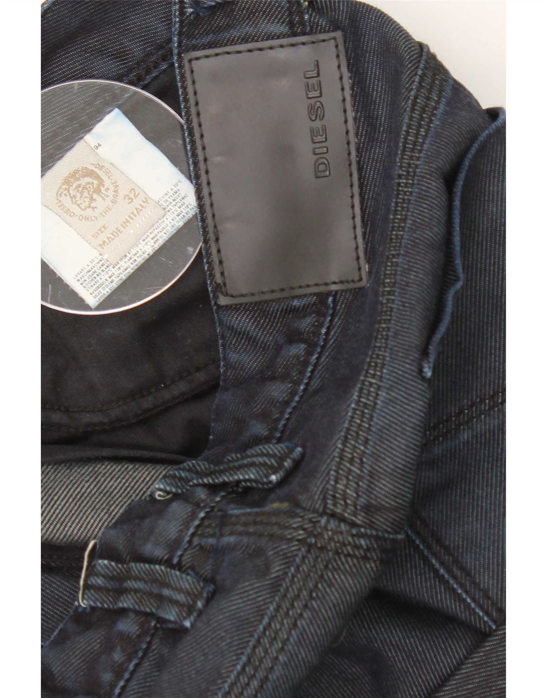 Diesel Jean Slim Homme W32 L33 Bleu Marine Coton