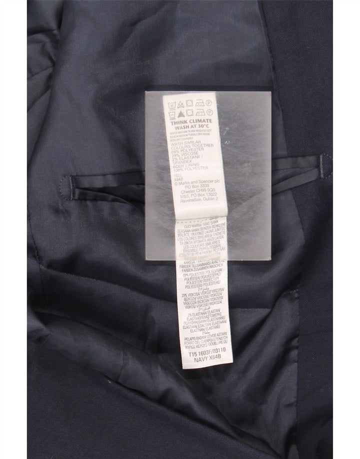 Marks & Spencer Veste blazer coupe régulière pour homme UK 36 Small Bleu marine