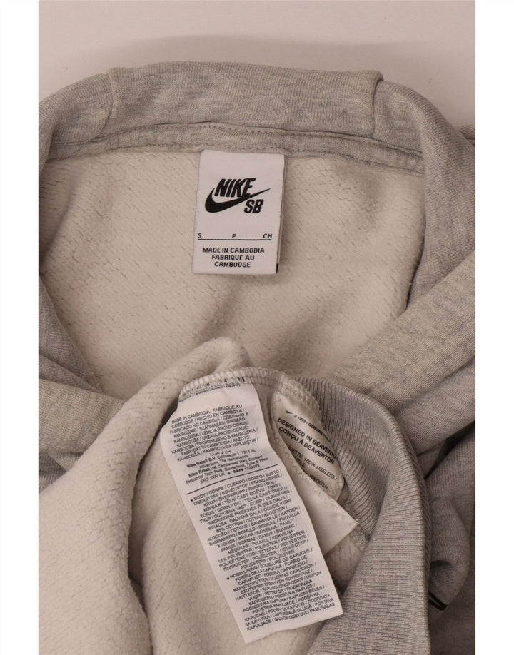 Nike Pull à capuche graphique pour homme Petit coton gris