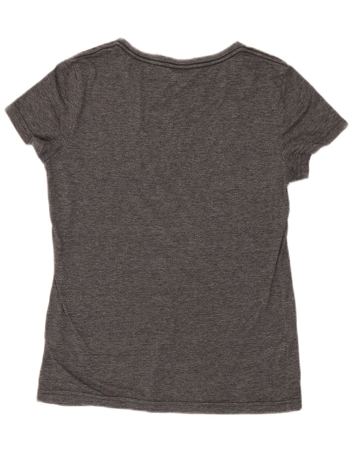 Puma T-shirt graphique pour femme UK 10 Small Gris Moucheté Polyester