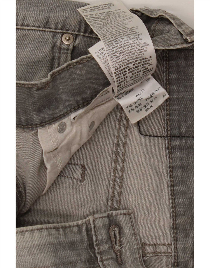 Levi's Jean Slim W30 L30 Homme Gris Coton