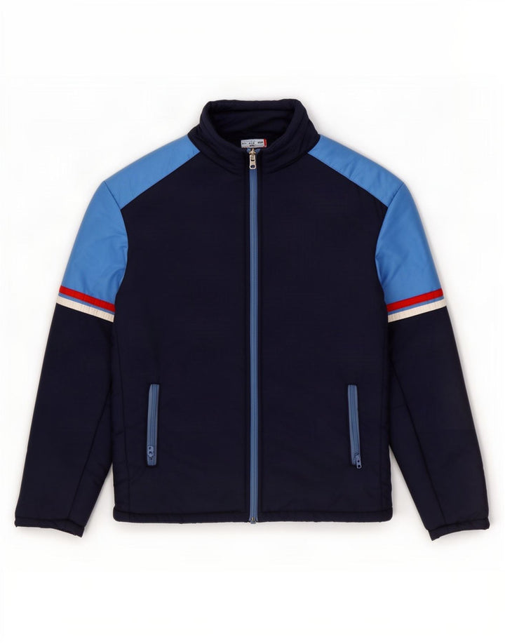 MARILENA Veste matelassée pour homme UK 38 Medium Navy Blue Colourblock Polyamide