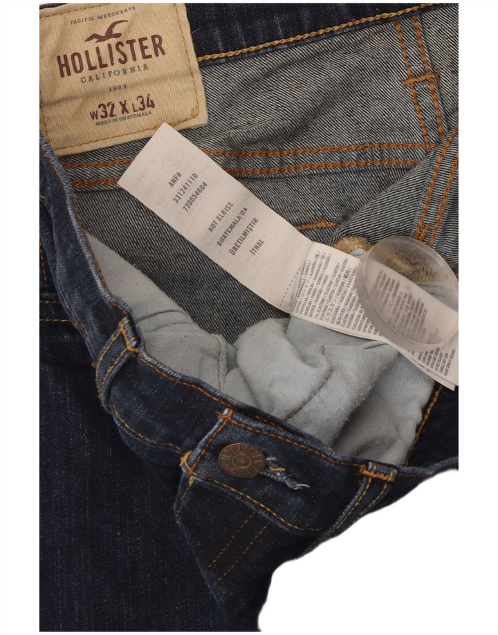 HOLLISTER Jean skinny femme W32 L34 bleu marine coton